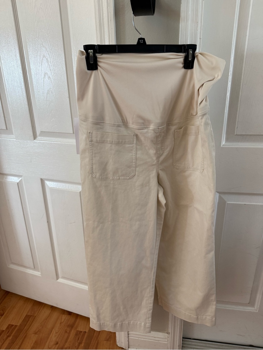 Isabel Maternity by Ingrid & Isabel Cream Wide-Leg Maternity Pants